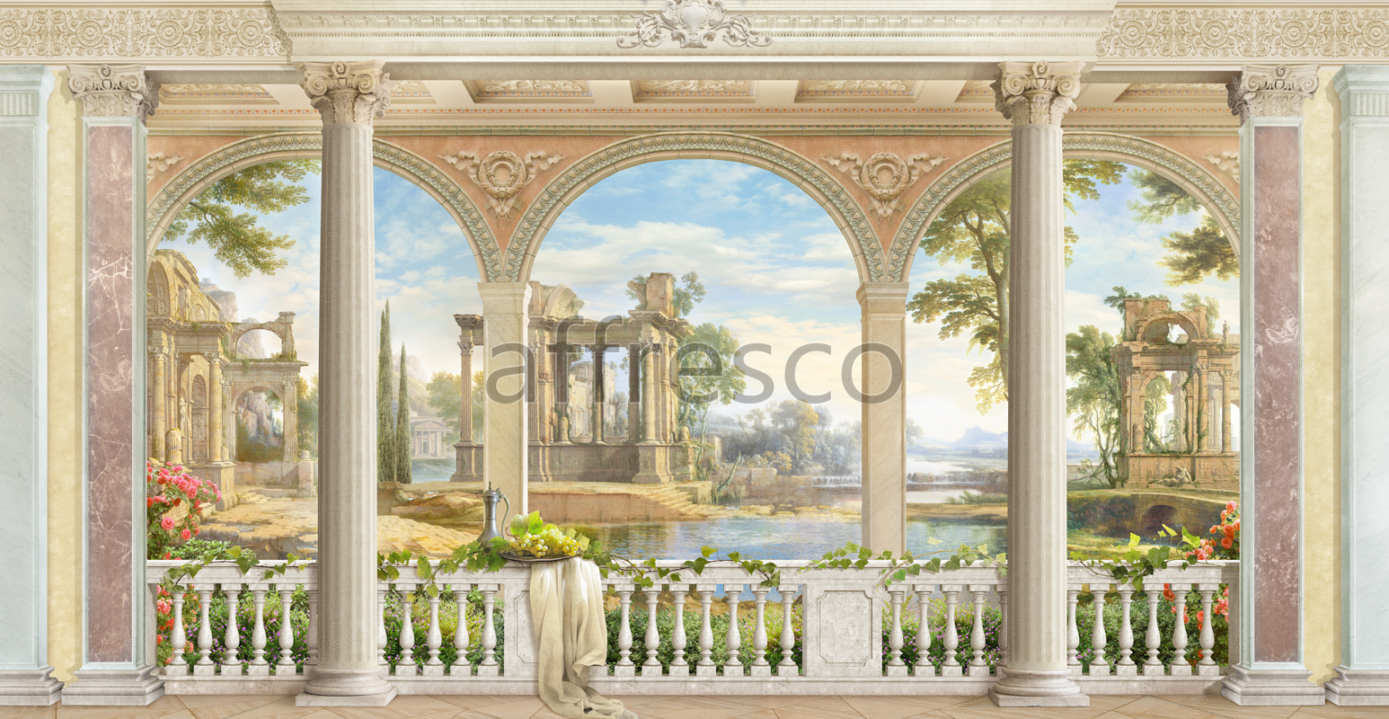 6521 | Picturesque scenery | Antique archs | Affresco Factory