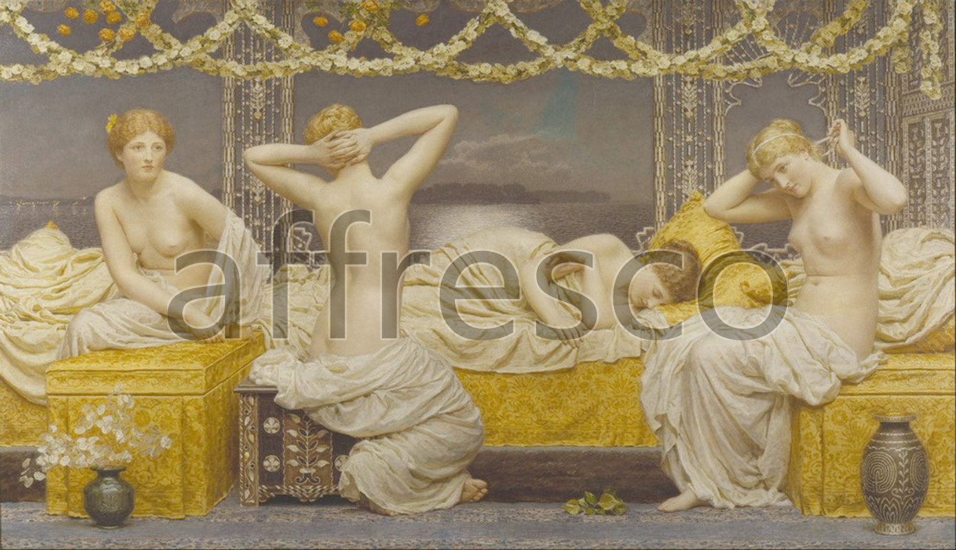 Classical antiquity themes | Albert Joseph Moore A Summer Night | Affresco Factory