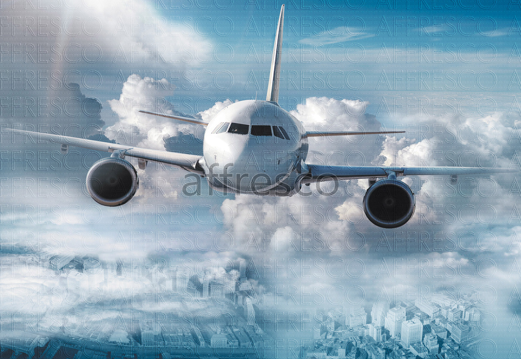 7109 | Transport | Самолет в облаках | Affresco Factory